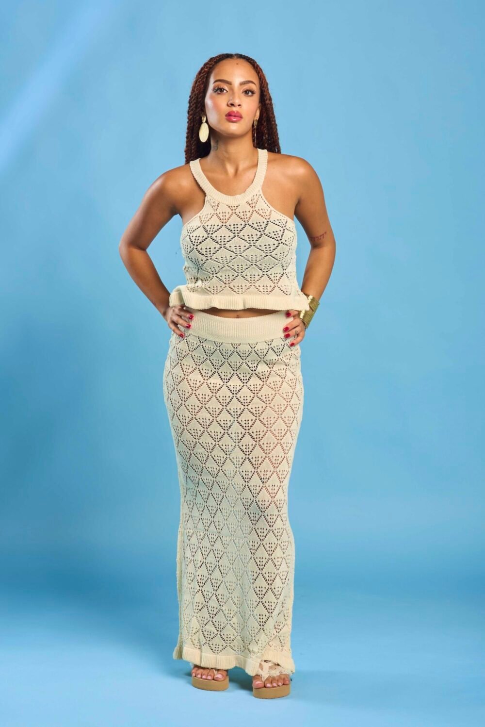 Beige Crochet Set - Image 2