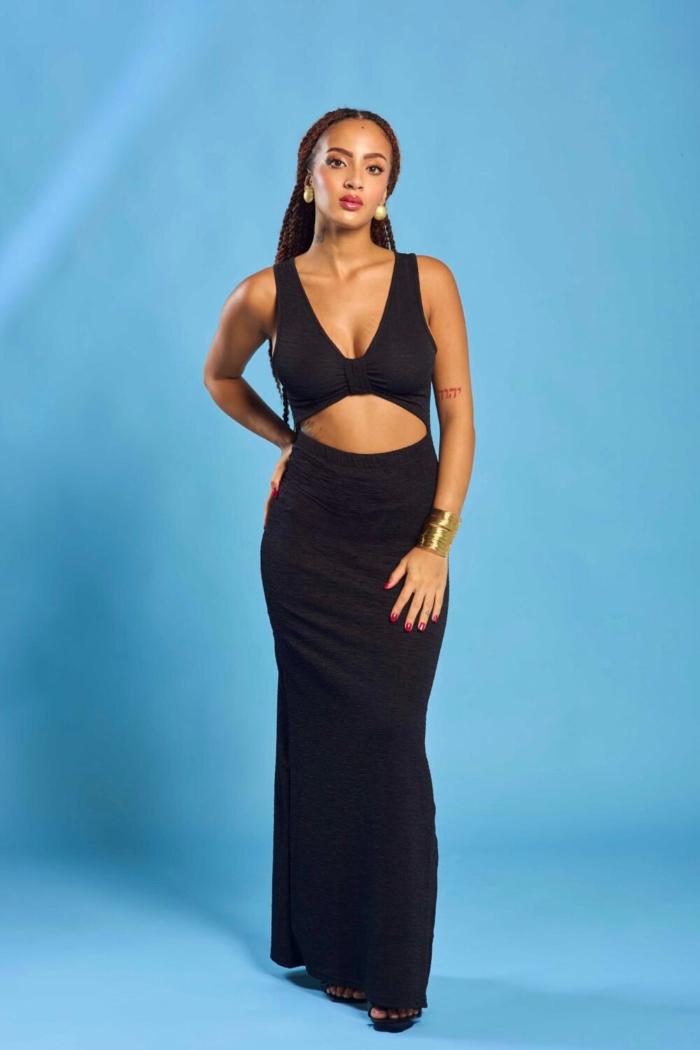 Black Horizon Maxi Dress
