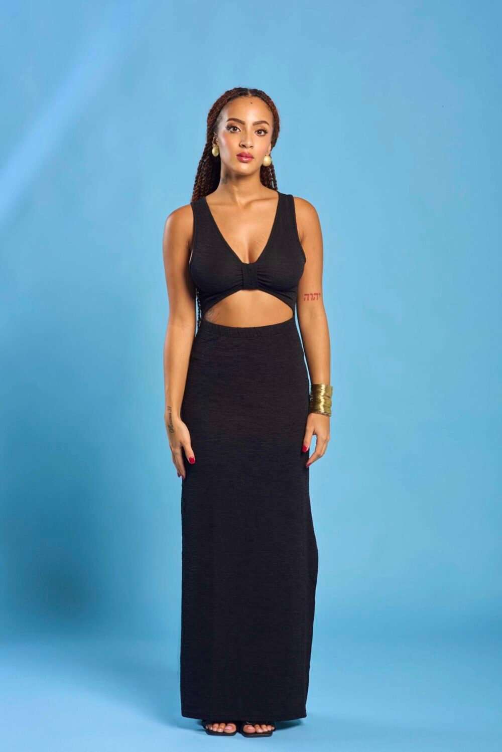 Black Horizon Maxi Dress - Image 3